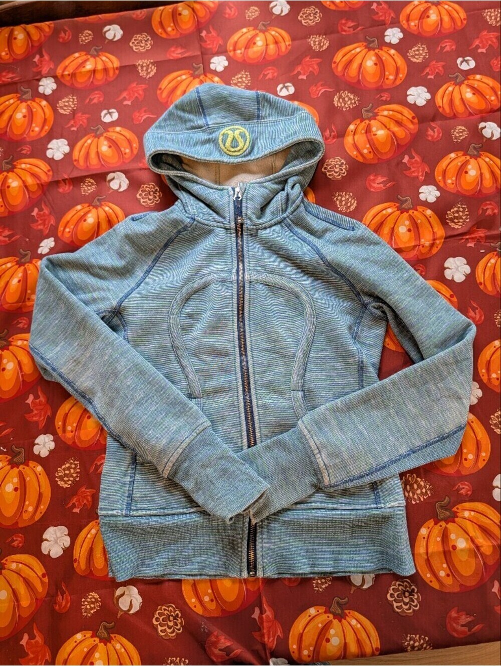 lululemon athletica Light Blue Full-Zip Hoodie